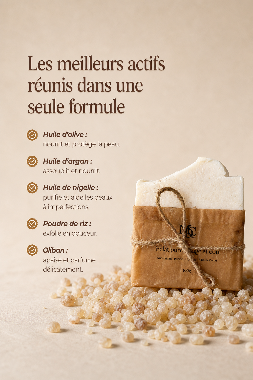 Savon Solide Visage & Cou  100 g